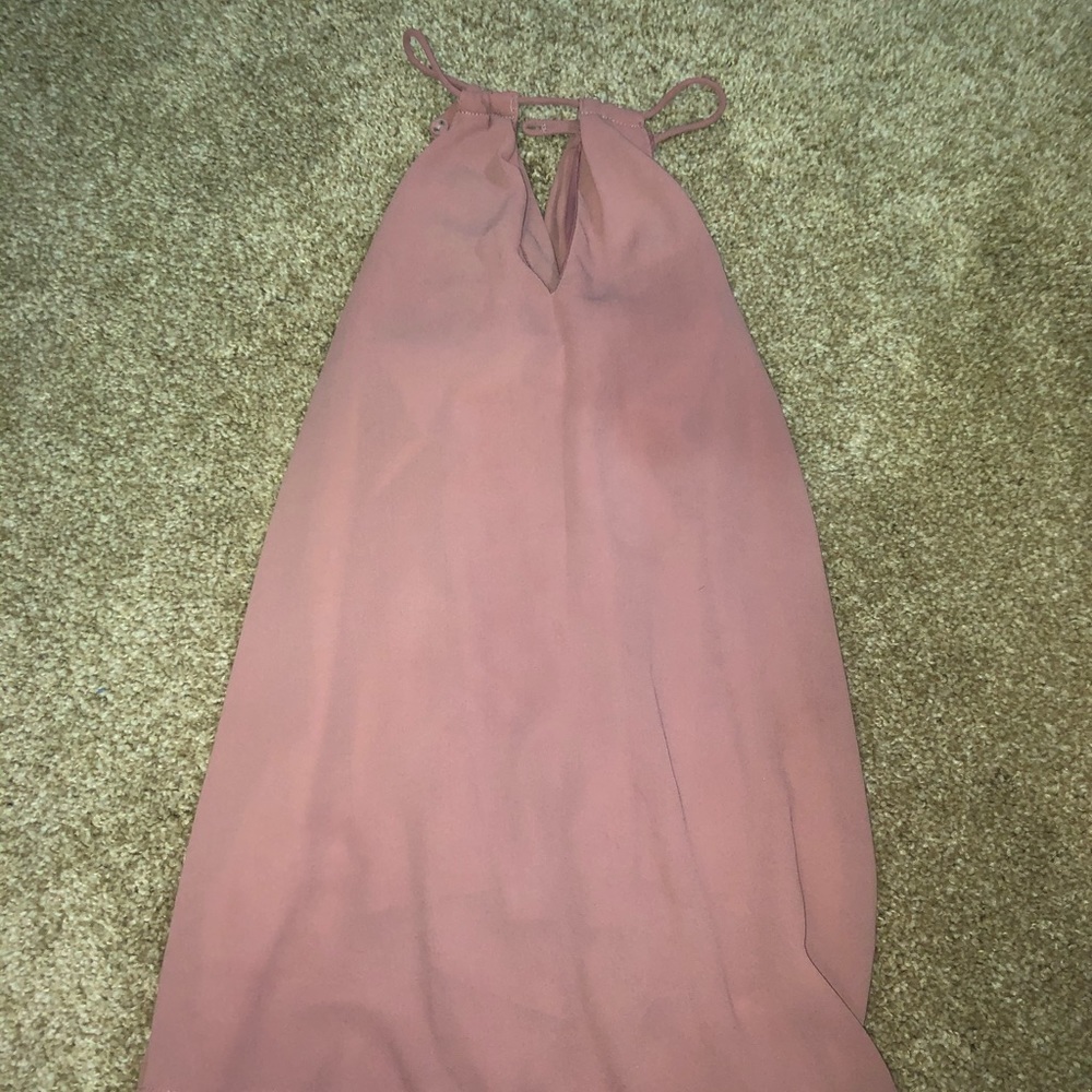 pink halter tank top